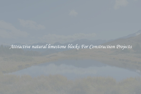 Attractive natural limestone blocks For Construction Projects