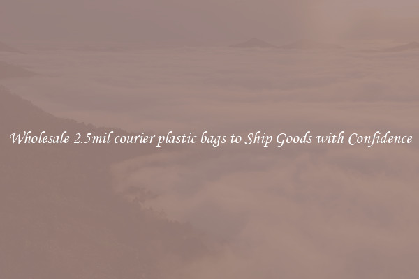 Wholesale 2.5mil courier plastic bags to Ship Goods with Confidence