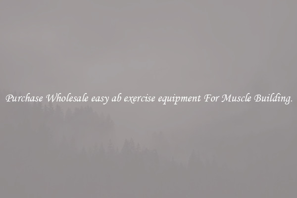 Purchase Wholesale easy ab exercise equipment For Muscle Building.
