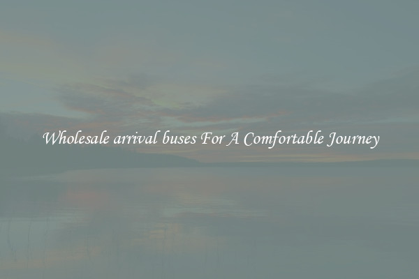 Wholesale arrival buses For A Comfortable Journey