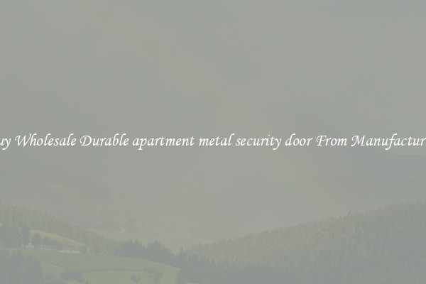 Buy Wholesale Durable apartment metal security door From Manufacturers