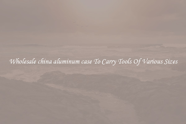 Wholesale china aluminum case To Carry Tools Of Various Sizes