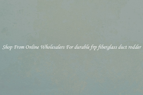 Shop From Online Wholesalers For durable frp fiberglass duct rodder