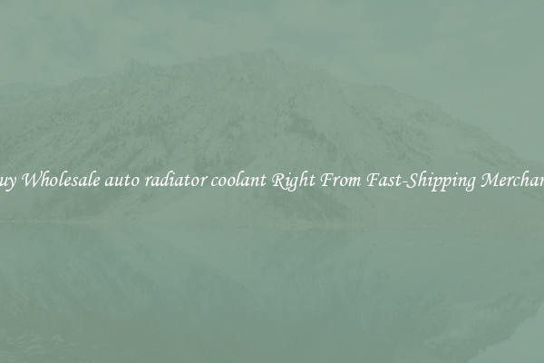 Buy Wholesale auto radiator coolant Right From Fast-Shipping Merchants